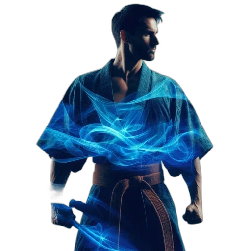 staff, jacket, sword, dress transparent PNG cut-out