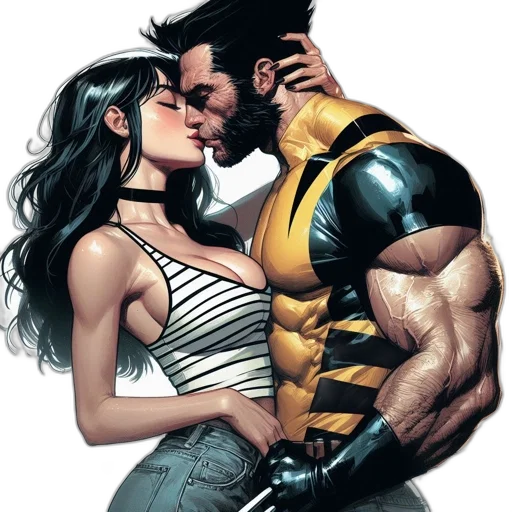 comic book art, concept art, fantasy art, cyberpunk transparent PNG cut-out