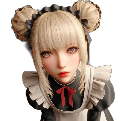 staff, robot, face, 3d render transparent PNG cut-out