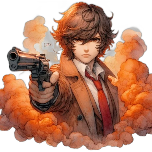 weapon, jacket, staff, concept art transparent PNG cut-out