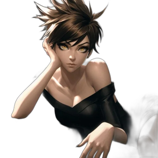 face, dress, hair, mask transparent PNG cut-out
