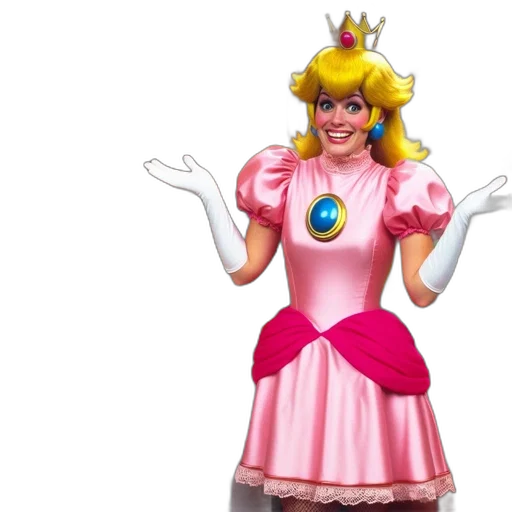 dress, crown, 3d render, concept art transparent PNG cut-out