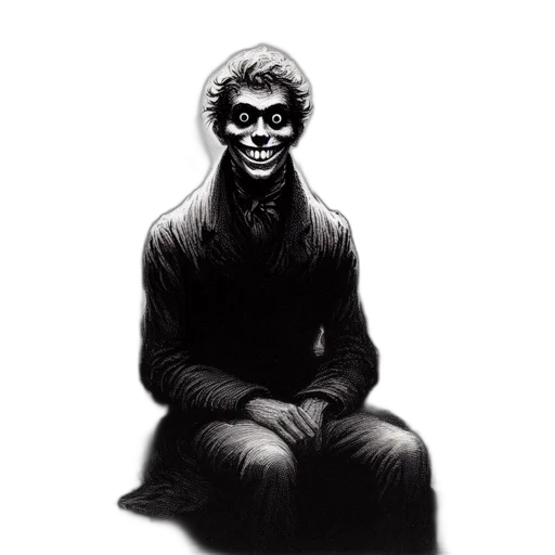 mask, face, creature, jacket transparent PNG cut-out