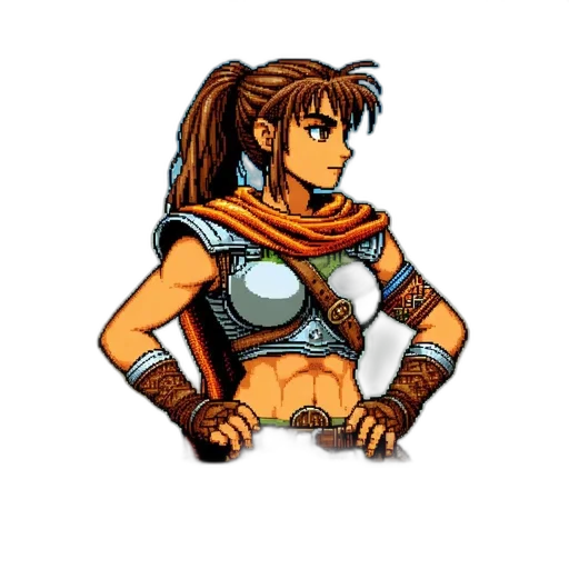 pixel art, fantasy art, concept art, anime transparent PNG cut-out