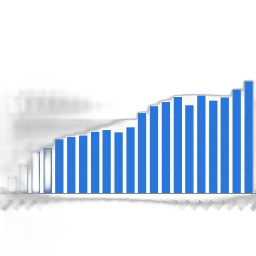 bar, chart, shows, growth transparent PNG cut-out
