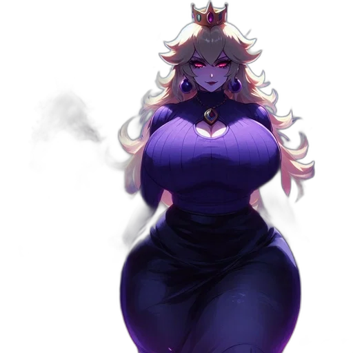 crown, dress, staff, dragon transparent PNG cut-out
