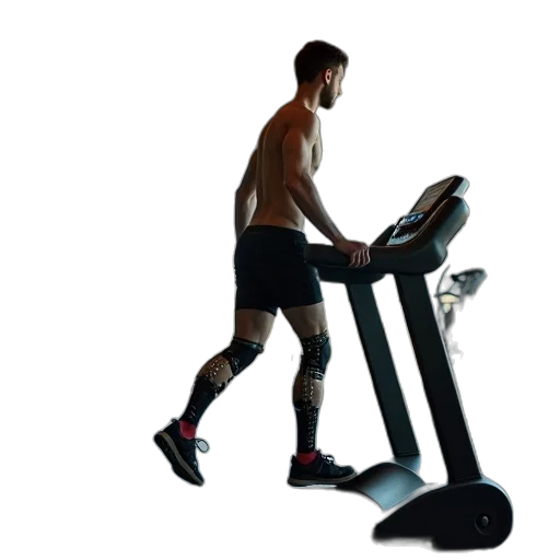 robot, man, prosthetics, walks transparent PNG cut-out