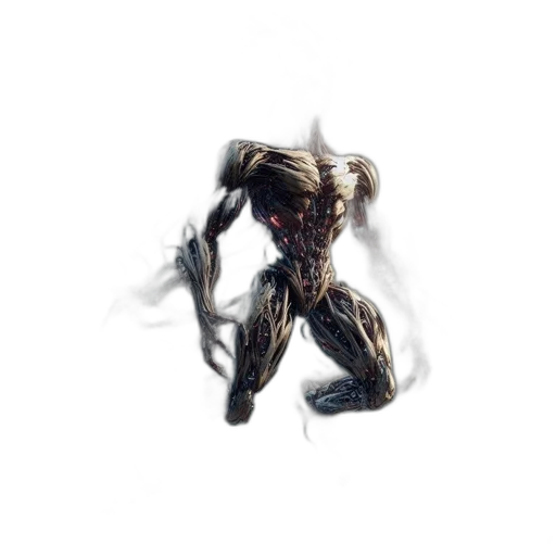 robot, creature, hair, weapon transparent PNG cut-out
