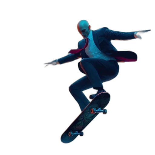 jacket, robot, staff, creature transparent PNG cut-out