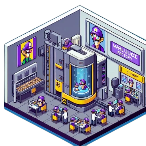 robot, building, staff, weapon transparent PNG cut-out