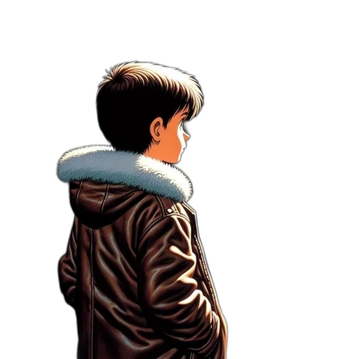 jacket, weapon, face, robot transparent PNG cut-out