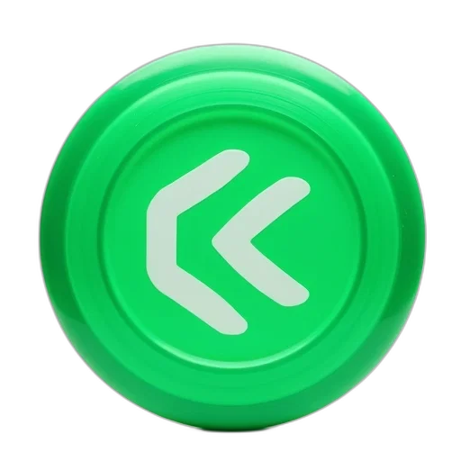 staff, 3d render, green, frisbee transparent PNG cut-out