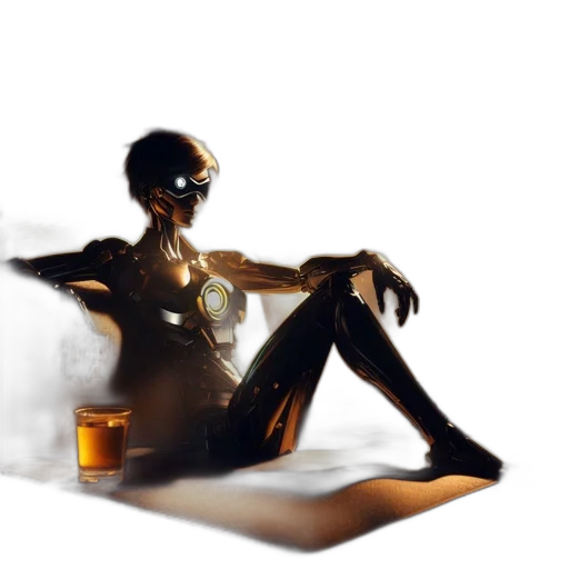 robot, mask, weapon, jewelry transparent PNG cut-out