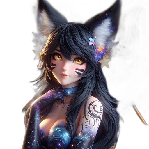 dress, staff, mask, fantasy art transparent PNG cut-out