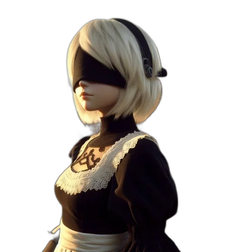 dress, mask, face, staff transparent PNG cut-out