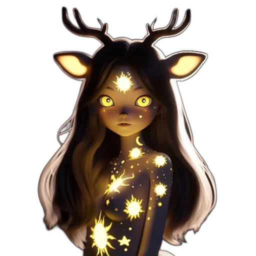creature, mask, crown, dress transparent PNG cut-out