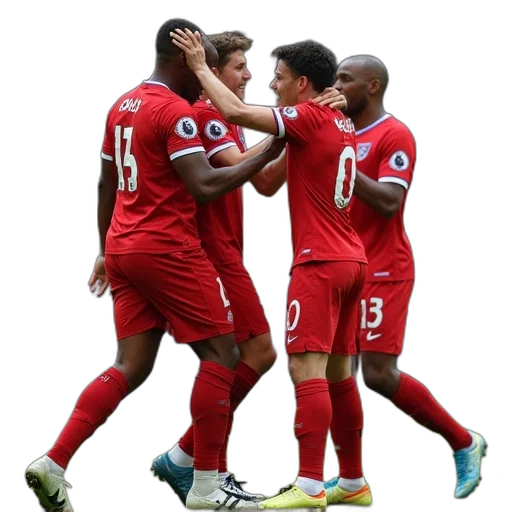 leicester, callum, ramsay, celebrates transparent PNG cut-out