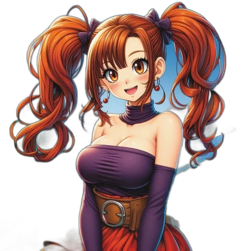 dress, staff, anime, fantasy art transparent PNG cut-out