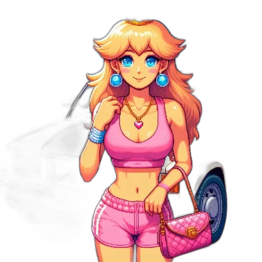dress, staff, pixel art, concept art transparent PNG cut-out