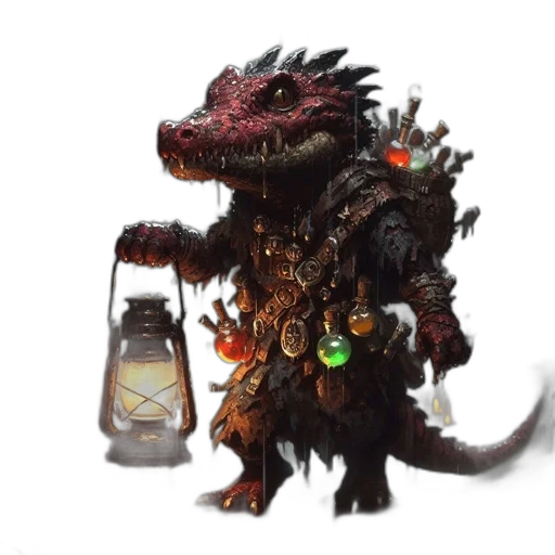 dragon, creature, staff, concept art transparent PNG cut-out