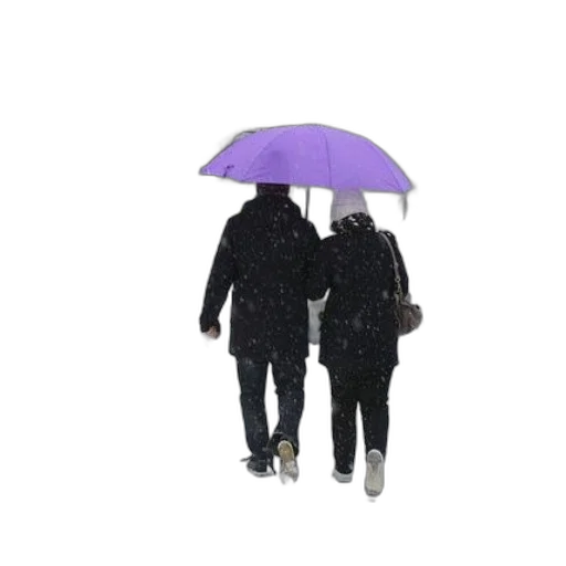 umbrella, jacket, staff, hat transparent PNG cut-out