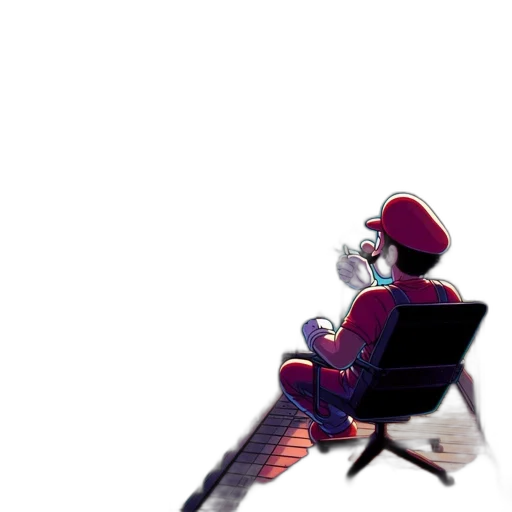 robot, staff, weapon, hat transparent PNG cut-out