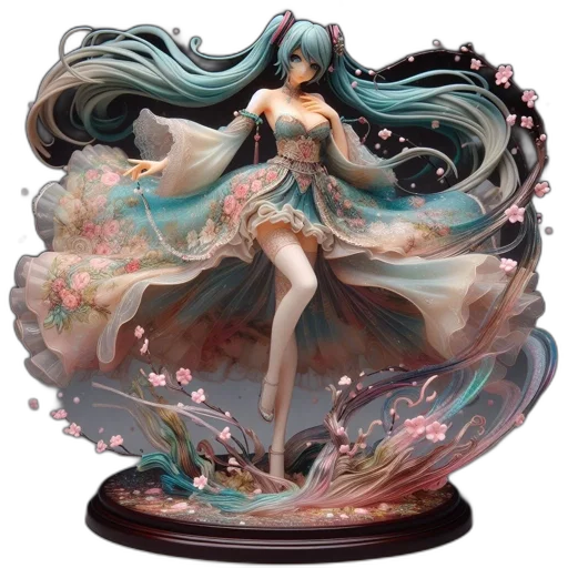 dress, fantasy art, concept art, 3d render transparent PNG cut-out