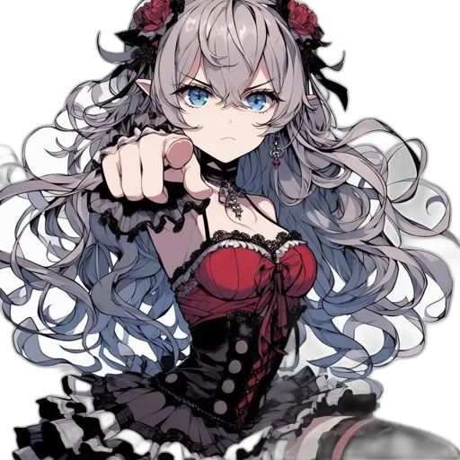 staff, dress, weapon, flower transparent PNG cut-out