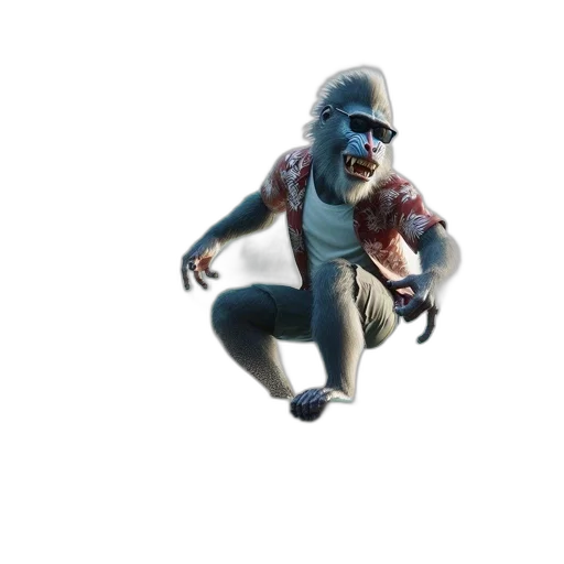 creature, mask, weapon, robot transparent PNG cut-out