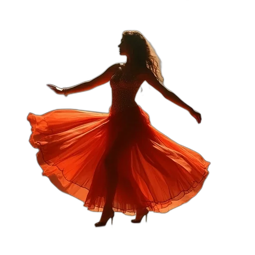 dress, hair, photorealistic, 3d render transparent PNG cut-out