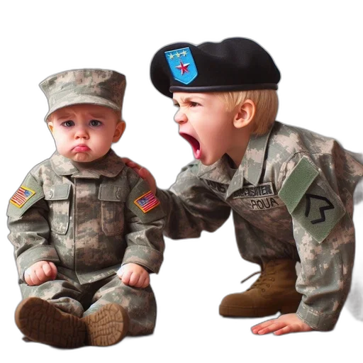 3d render, photorealistic, two, children transparent PNG cut-out