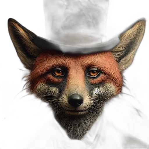 hat, staff, animal, face transparent PNG cut-out