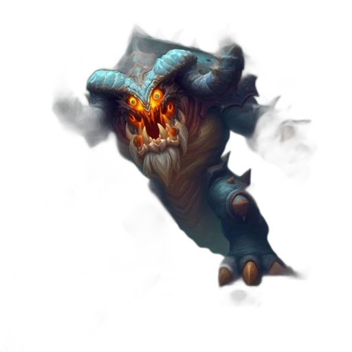 dragon, creature, weapon, staff transparent PNG cut-out