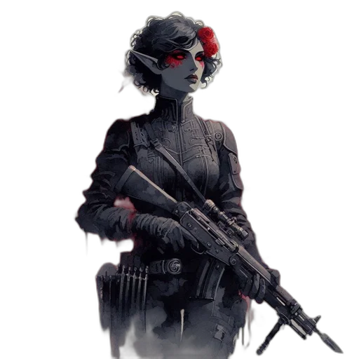 weapon, mask, concept art, cyberpunk transparent PNG cut-out