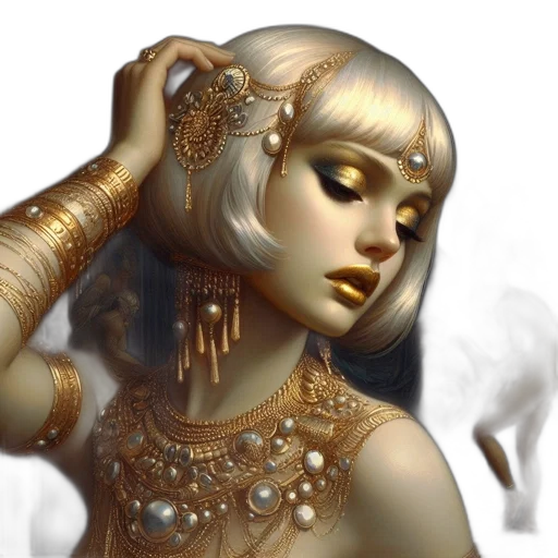 jewelry, crown, mask, fantasy art transparent PNG cut-out