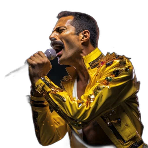 jacket, staff, face, weapon transparent PNG cut-out