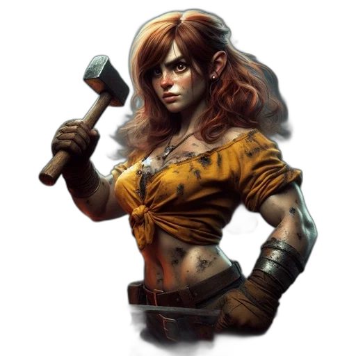 staff, fantasy art, concept art, comic book art transparent PNG cut-out