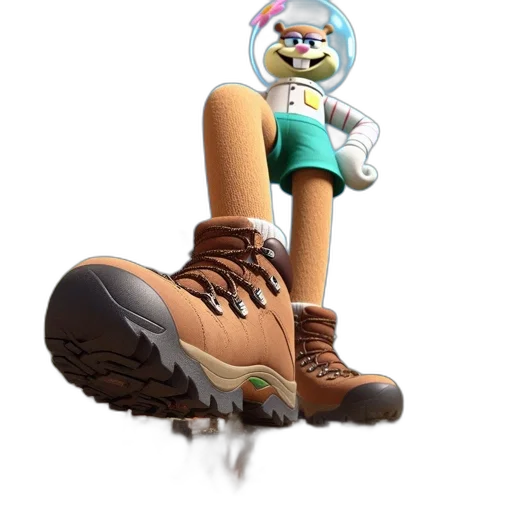 shoes, robot, 3d render, concept art transparent PNG cut-out