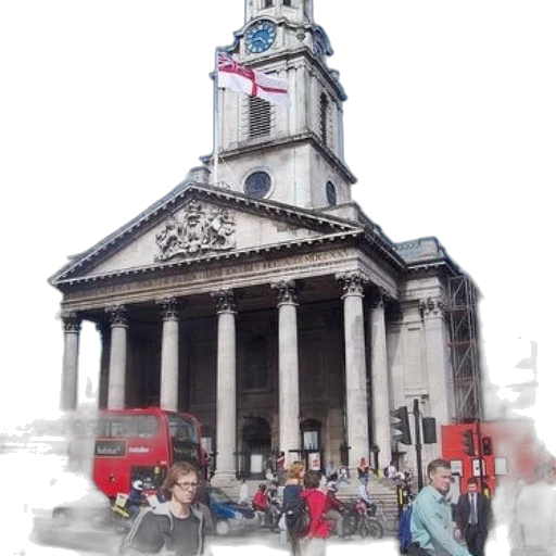 building, 3d render, photorealistic, city street transparent PNG cut-out