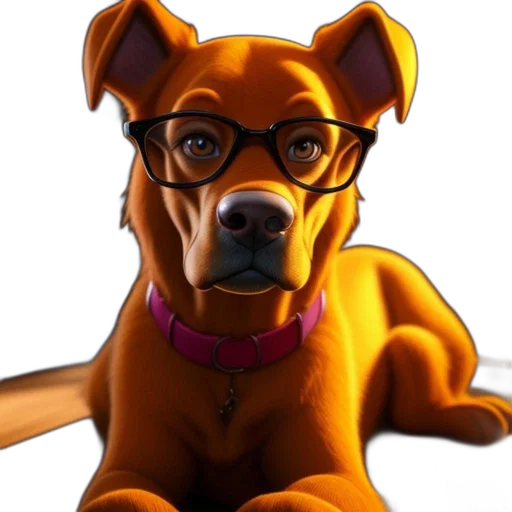 animal, staff, cartoon, photorealistic transparent PNG cut-out