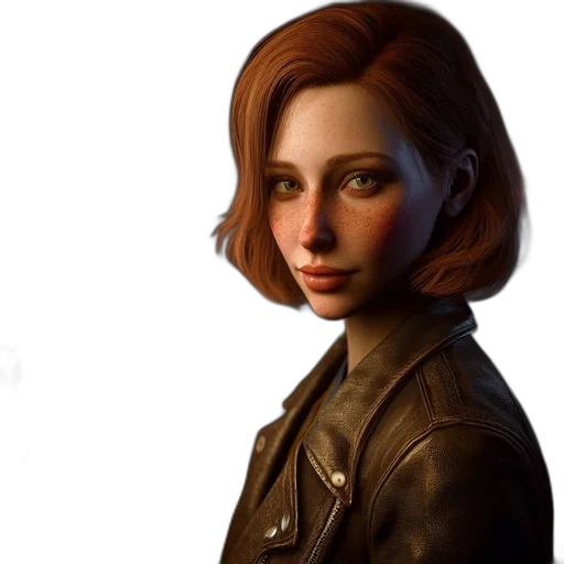 jacket, face, robot, concept art transparent PNG cut-out