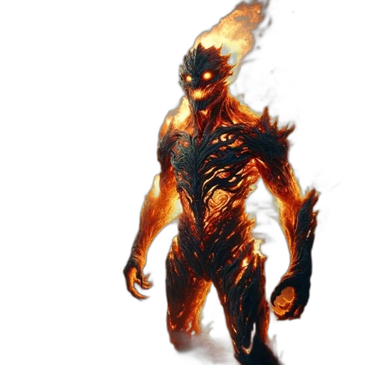 creature, mask, dragon, staff transparent PNG cut-out