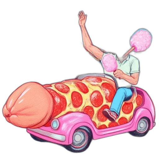 car, food, animal, creature transparent PNG cut-out