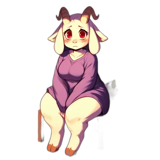 dress, creature, staff, animal transparent PNG cut-out