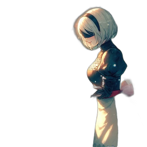 dress, robot, staff, sword transparent PNG cut-out