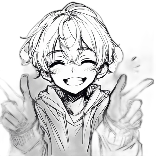 pencil sketch, anime, cartoon, concept art transparent PNG cut-out