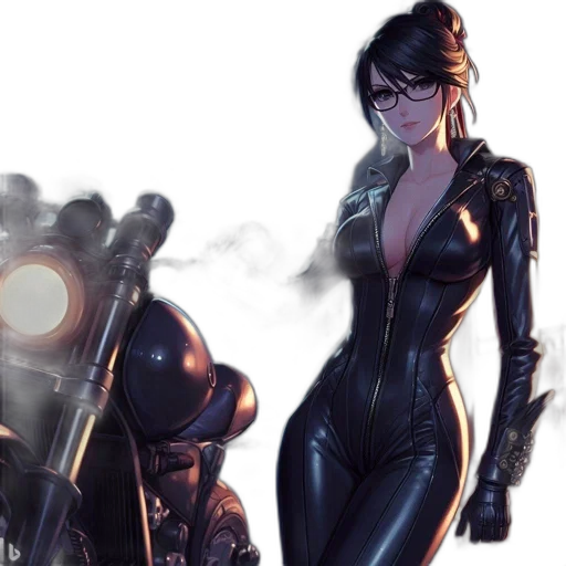 concept art, comic book art, cyberpunk, fantasy art transparent PNG cut-out