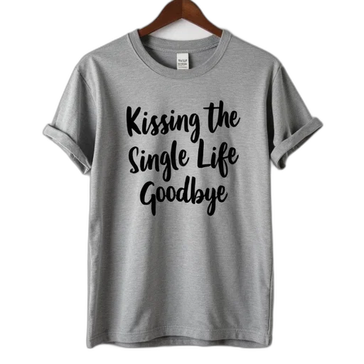 grey, t-shirt, phrase, kissing transparent PNG cut-out