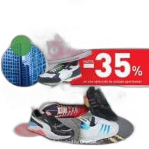 shoes, 3d render, advertisement, intersport transparent PNG cut-out