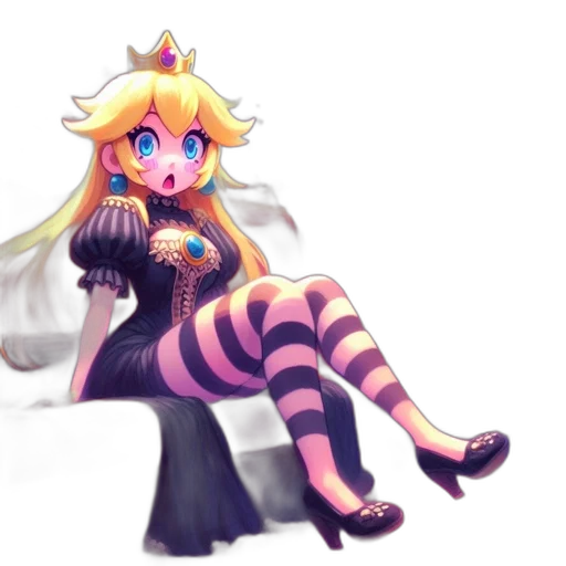 dress, crown, robot, creature transparent PNG cut-out